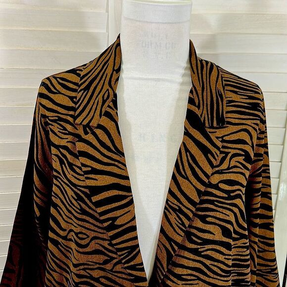 Lipslide Blazer Jacket XL Linen Blend Lightweight NWOT - Picture 3 of 11